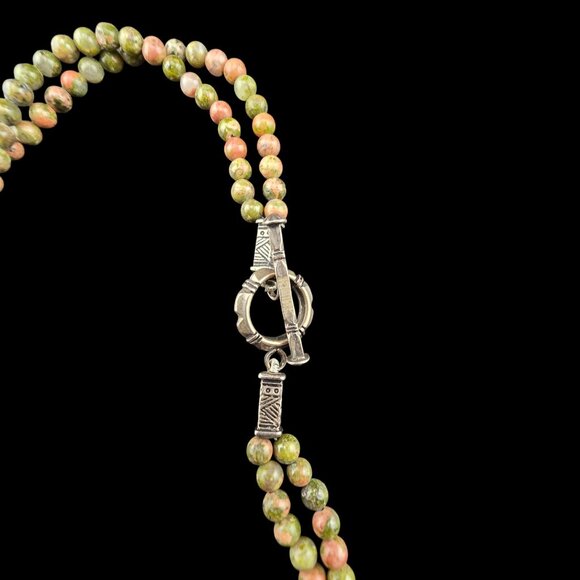 Multi-Strand Beaded Necklace With Heart Accents Easter Spring Boho - Picture 9 of 9